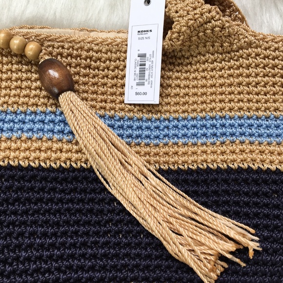 NWT Sonoma Crocheted Shoulder Bag - Picture 4 of 10